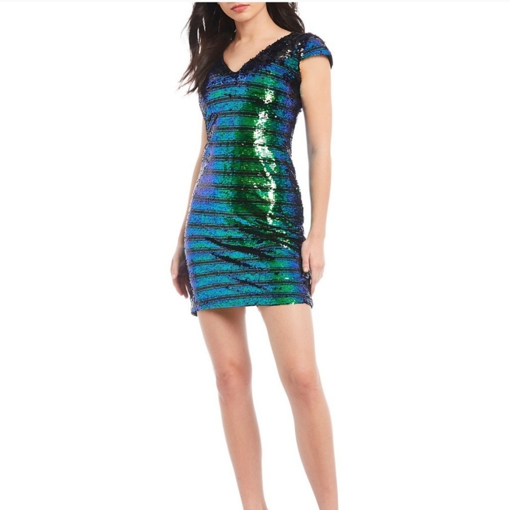 NWT Dear Moon sequin bodycon mini dress